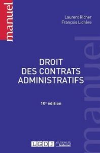 Droit des contrats administratifs, Laurent Richer, F. Lichère, 2016